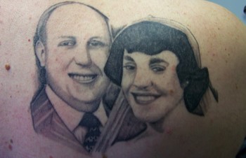 Jeff Raiano Tattoos mom and dad
